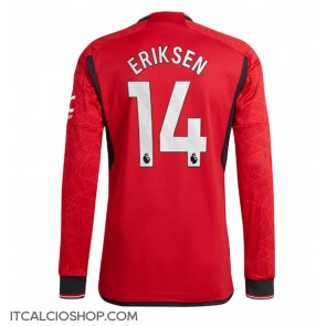 Manchester United Christian Eriksen #14 Prima Maglia 2023-24 Manica Lunga